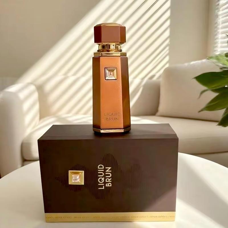 French Avenue Liquid Brun Eau De Perfum 3.4 fl0z-100ml Woody Vanilla Unisex Perfume Long Lasting 8-10 Hours Versatile Fragrance for Men & Women masculine