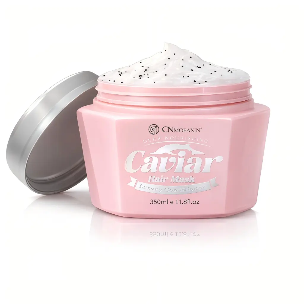 CNMOFAXIN Caviar Essence & Keratin Herbal Hair Mask - Sulfate-Free Salon Intensive Haircare for Adults, Dry Hair Deep Repair, Restore Smoothness, Frizz Control, Glossy Shine, Scalp Moisturize, Soothe & Hydrate, 11.8 fl oz