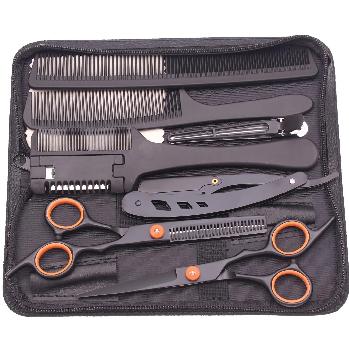 Hair Styling and Cutting Tool Set, Professional Hairdressing Scissors for Salon & Barber Shop, Heatless Styling Tools for Women & Men, Haircut Kits, Barber Equipment, Barber Supplies