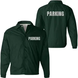 Parking Attendant Lightweight Coaches Jacket | Windbreaker Valet Parking Waterproof Coat
