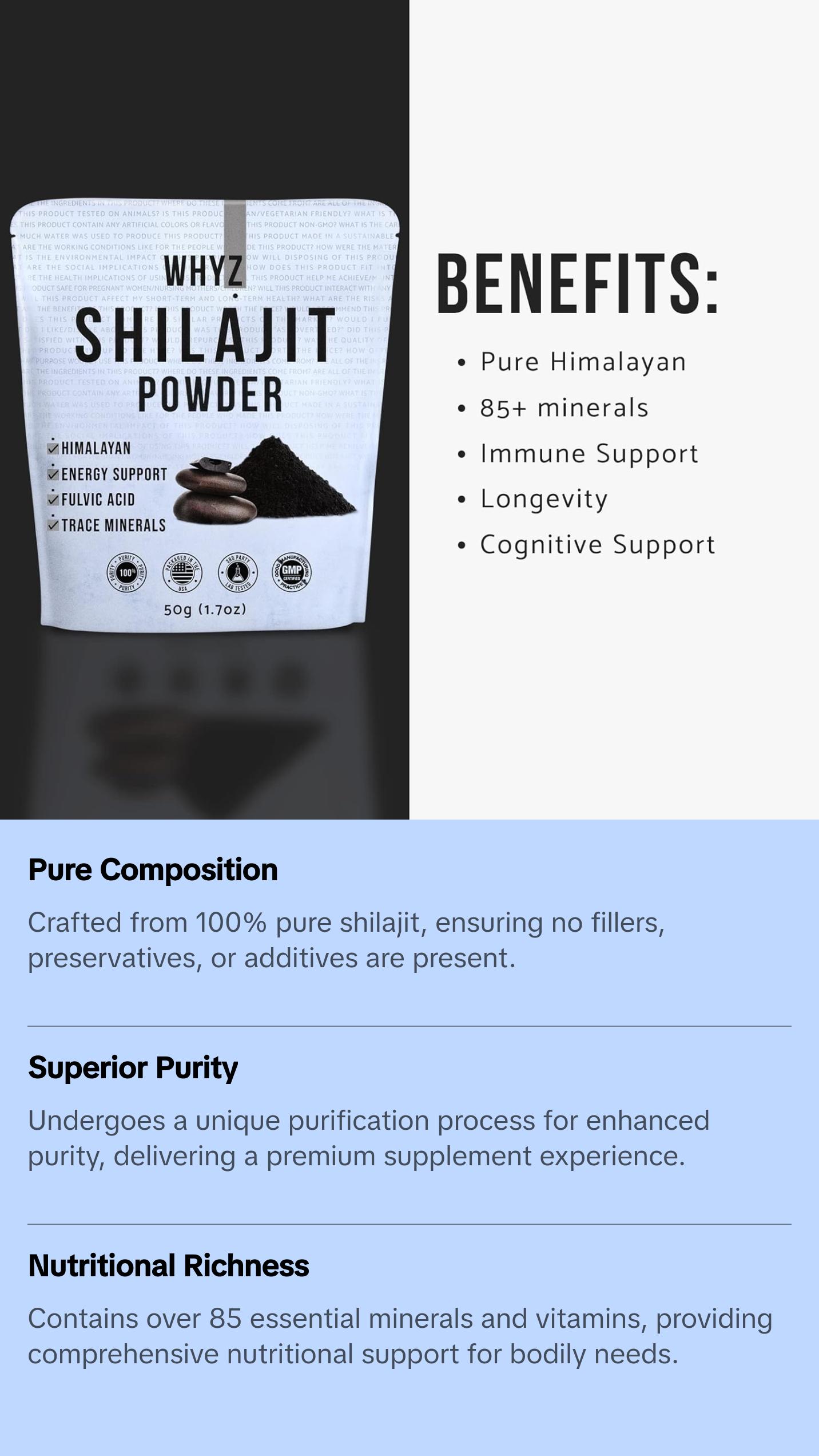 Shilajit Powder, 50g(1.7 oz)