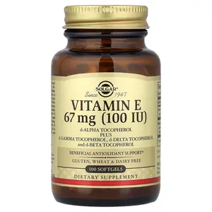 Solgar Vitamin E, 67 mg (100 IU), 100 Softgels
