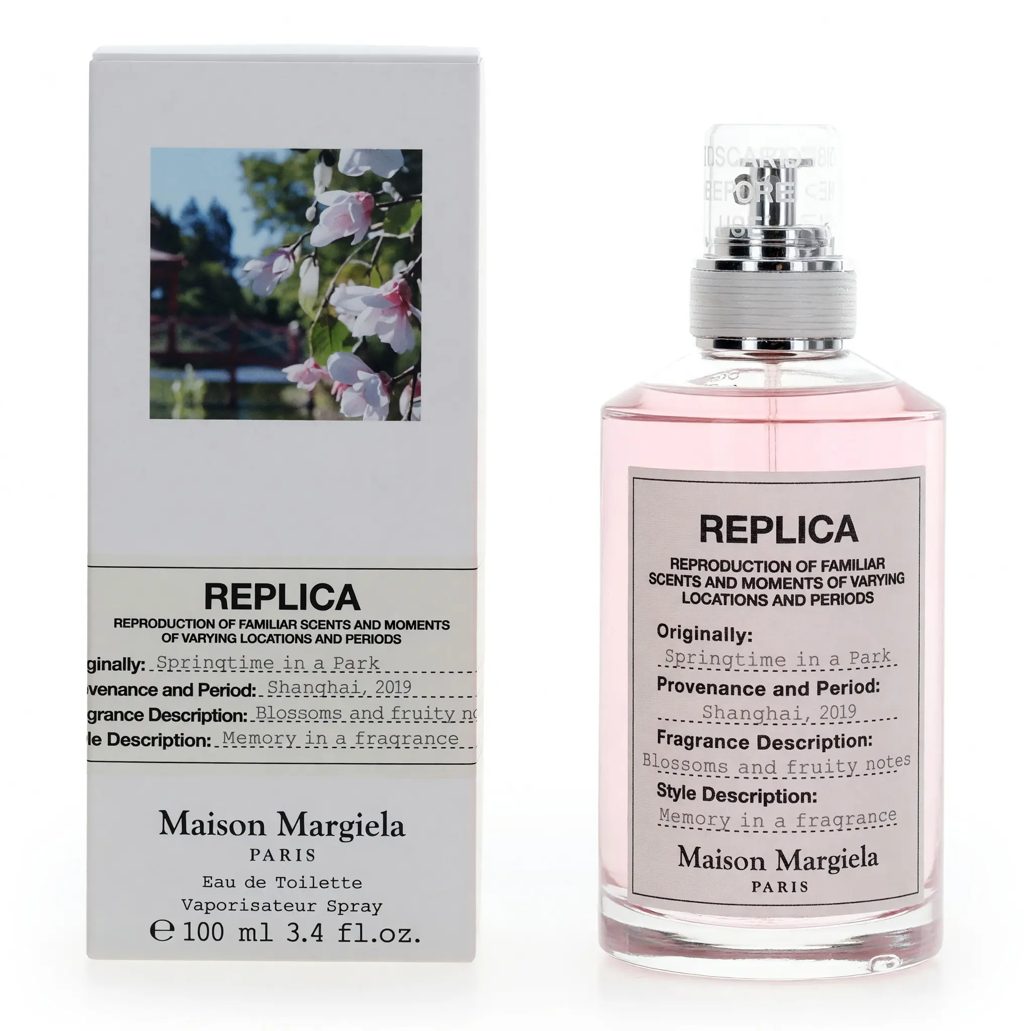 Replica Springtime in a Park by Maison Margiela - Unisex 3.4oz (3.0 to 5.9 fl. oz.) EDT Spray Perfume, Lily & Pear Notes, Floral Fruity Scent, Spray on Skin, Contains Neither Harmful Additives (Core Info Preserved), Bottled Unisex Fragrance