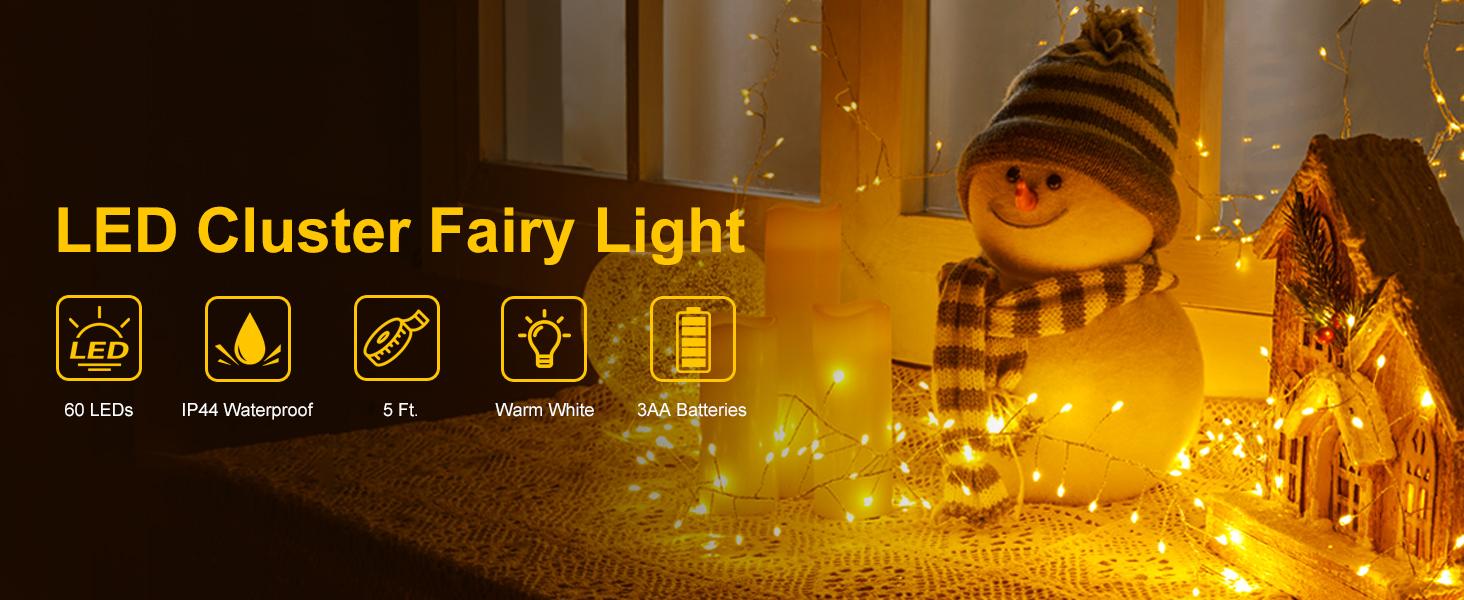 Fairy Lights Battery Operated 60 LED Starry Firecracker String Lights 5 Feet Silver Wire Waterproof for DIY Wreath Home Wedding Bedroom Mason Jar Holiday Christmas Ramadan Decorations Fairy Lights Battery Operated 60 LED Starry Firecracker String Lights 5 Feet Silver Wire Waterproof for DIY Wreath Home Wedding Bedroom Mason Jar Holiday Christmas Ramadan Decorations