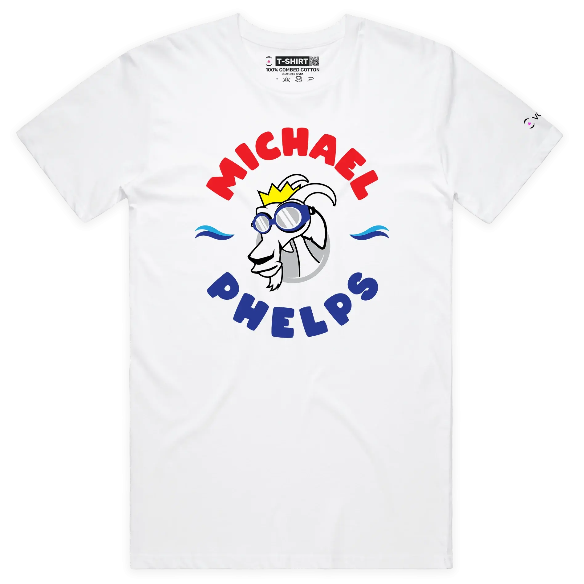 Michael Phelps The GOAT Series T-Shirt with Premium Graphic Americas Own Superstar Tee for Swimming Fans
