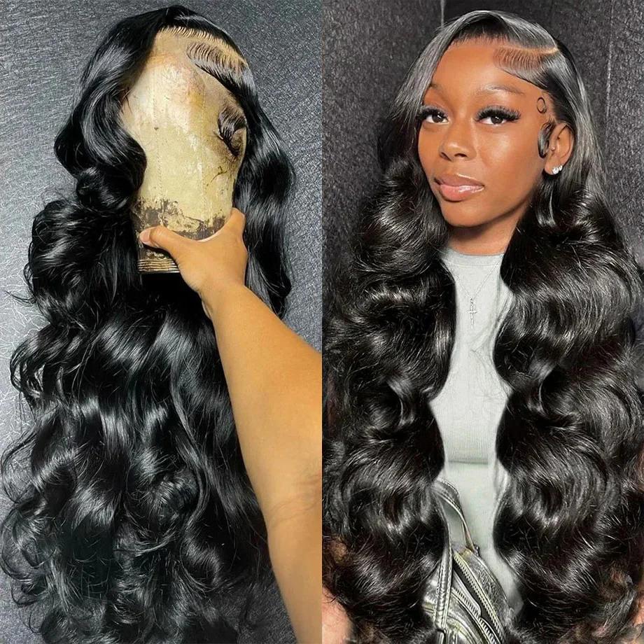 Bling Hair Body Wave Lace Wigs For Women Real Human Hair Wigs Hd Transparent 13x4 Lace Frontal Wig 34 36 Inch 13x6 Lace Frontal Wig Pre Plucked 180 Density #TikTokShopHolidayHaul