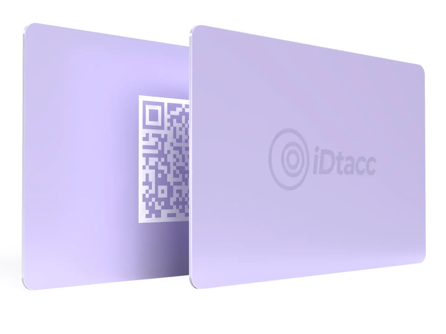 IDtacc NFC + QR Technology Wearable Digital Business Card, Compatible with iPhone & Android Devices (Office Stationery Card Stock)