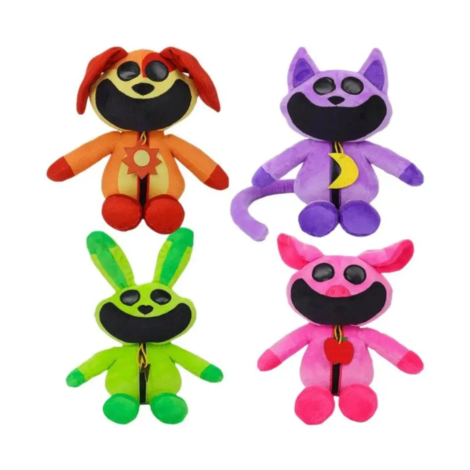 Smiling Critters Plush Toy New Monster Catnap Plush Yellow Dog Plushies Stuffed Pillow Doll Toys for Game Fans