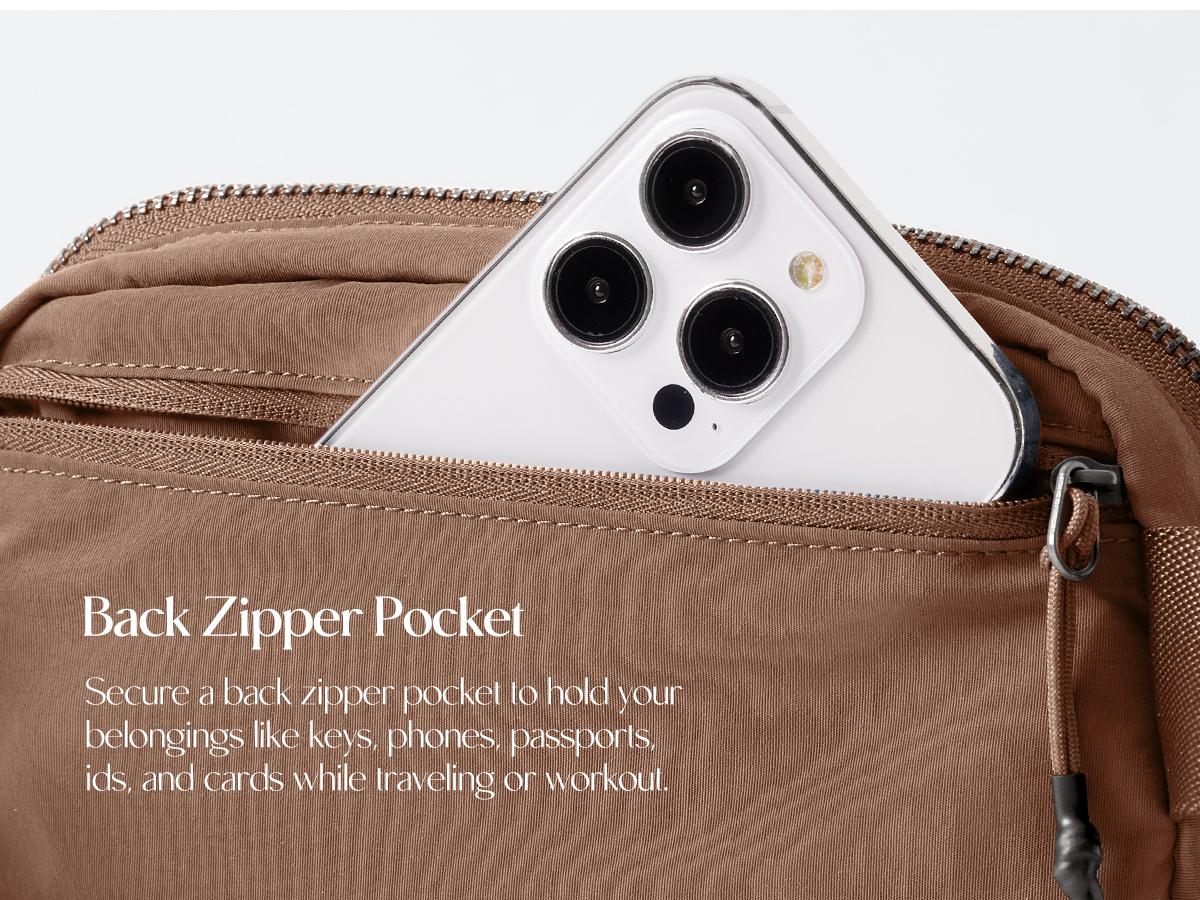 ODODOS Unisex Mini Belt Bag with Adjustable Strap Small Fanny Pack for Workout Running Traveling Hiking