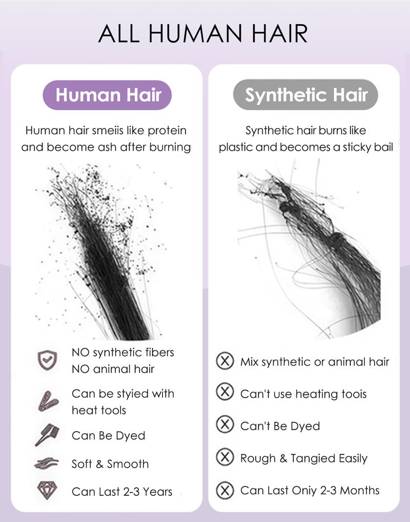 [Must-Have Wig] Wavymy Pre-Styled Butterfly Cut Layer Yaki Straight Natural Wave V Part&Half Wig Beginner Friendly Glueless No Lace Easy Install 250% Density 100% Human Hair Natural Realistic Hairline Comfortable Protective Styling Daily