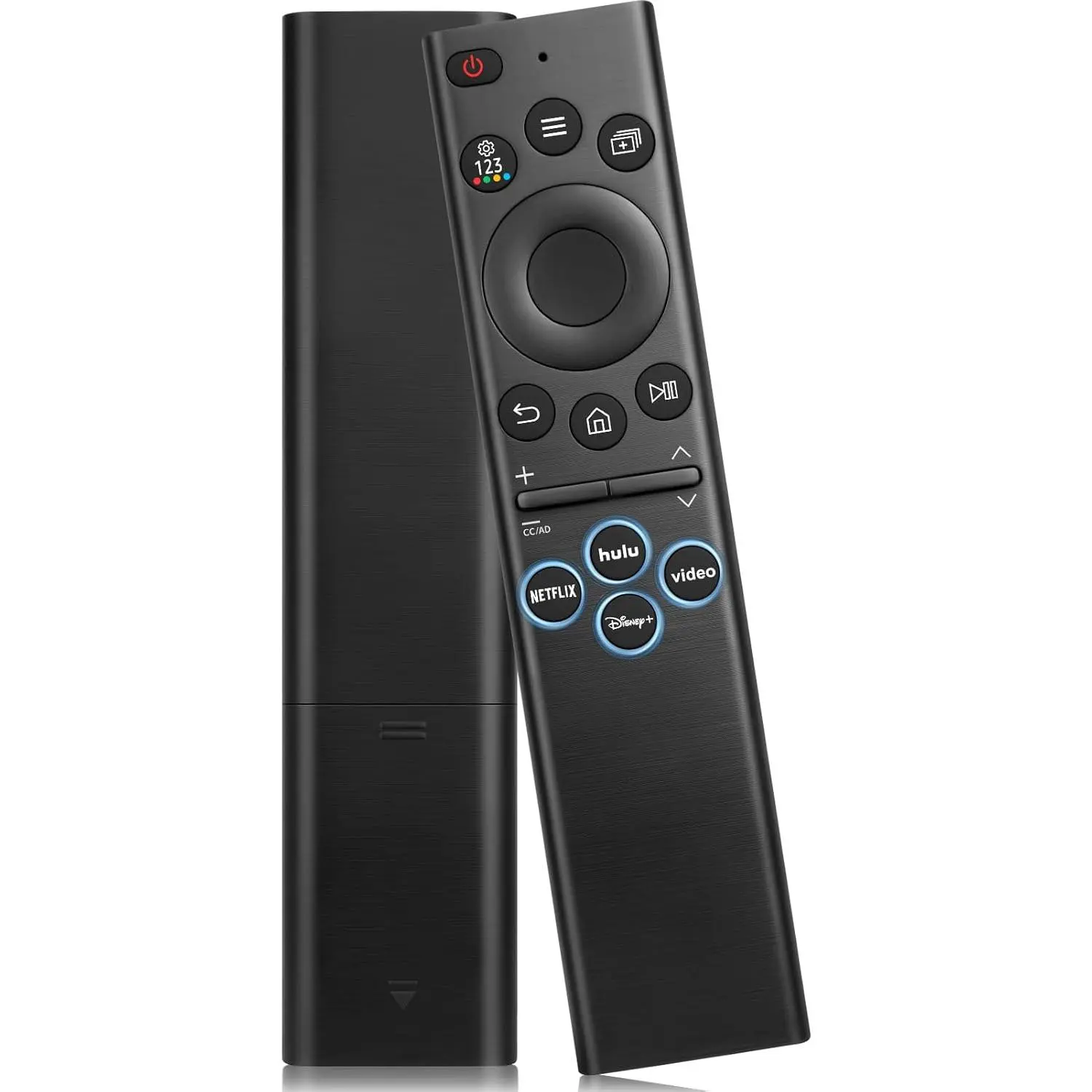 Universal Samsung Smart TV Replacement Remote Control with Plug, Shortcut Keys, 4 Shortcut Buttons & 50 ft Range, Compatible with Samsung Frame, Curved, QLED, Crystal UHD TVs, Includes 100 Days After-Sale Service (Audio & Video Accessories)