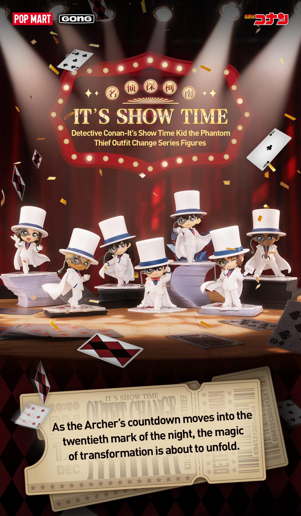 POP MART Detective Conan-It’s Show Time Kid the Phantom Thief Outfit Change Series Figures