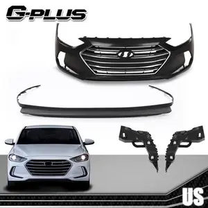 Fit For 2017-2018 Hyundai Elantra LE SE Complete Front Bumper Cover Body Kit