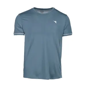 diadora Mens Crew Neck Short Sleeve Athletic Casual Tops Casual - Blue