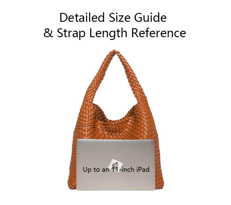NEWBELLA Linda Hobo Woven Tote Bag Woven Vegan Leather Fashionable Handbag for Everyday Use Color dealsforyoudays,FallFreshness