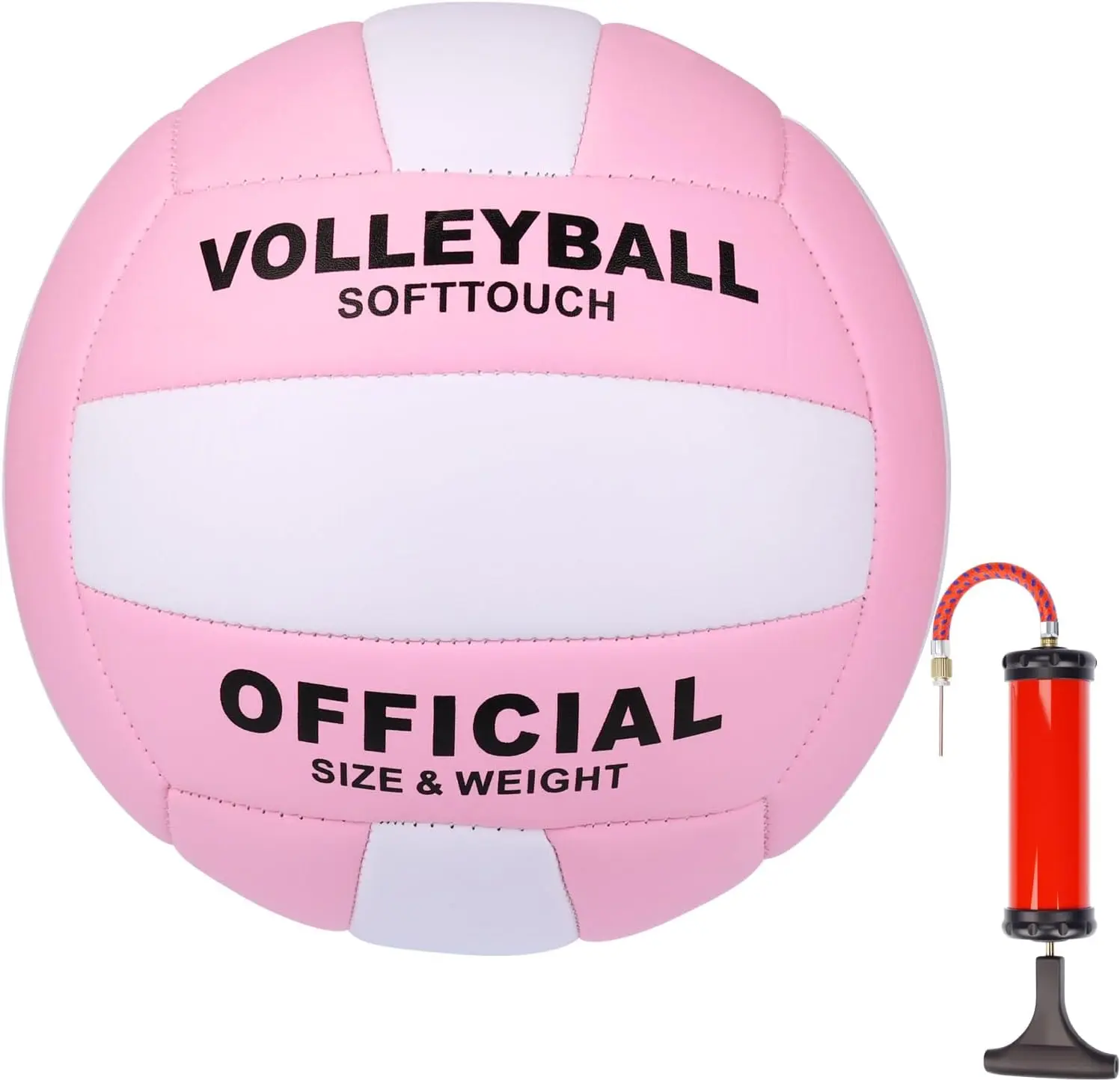 Soft Touch Volleyball Ball Gifts for Teen Girls Kids Youth Team Beginners Durable Volleyballs for Outdoor Indoor Beach Pool Water Play Official Size 5 Training Practice Volley Ball Ultra Soft Practice Volleyball