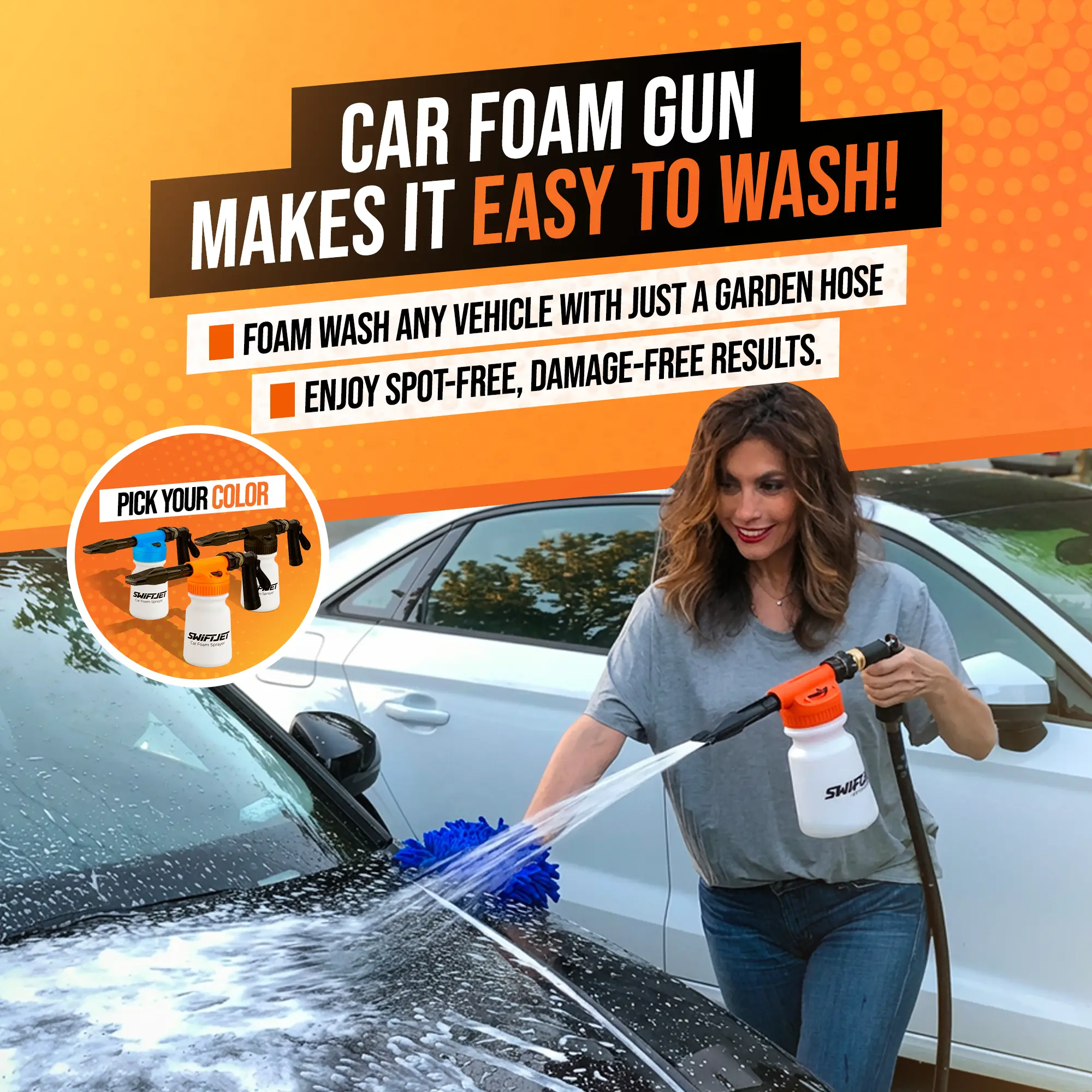 SwiftJet Foam Sprayer with Wash Mitt For Car Washing - TikTok Shop