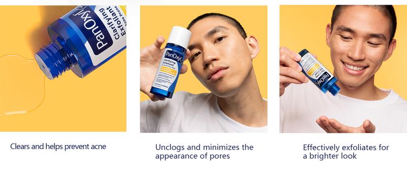 [PanOxyl official] PanOxyl Clarifying Exfoliant with 2% Salicylic Acid, Blue Algae & Antioxidants Help Calm Redness, For Acne Prone Skin, 4 fl oz Skincare Calming