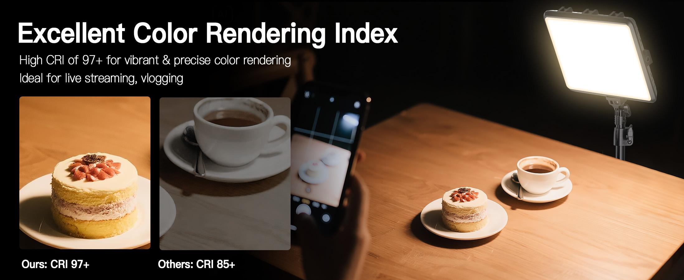 NiceVeedi Studio Light 2-Pack LED Video Light Kit with Tripod Stand & Phone Holder, 2800-6500K Dimmable, 73" Stream Light for Video Recording