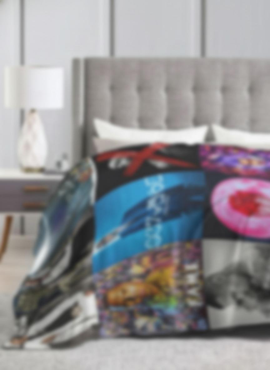 Personalized Soft Blanket Album Cover for Fans Warm Cozy Flannel Throw 100% Polyester for Home Decor Bed Sofa Living Room All Season