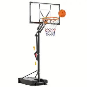 Dayago 33" Basketball Hoop 8.5 FT Height Adjustable Basketball Goals Systems Portable Hoops with Backboard and Wheels for Youth Adults Kids - Backyard, Driveway, Indoor Play, Outdoor Sports