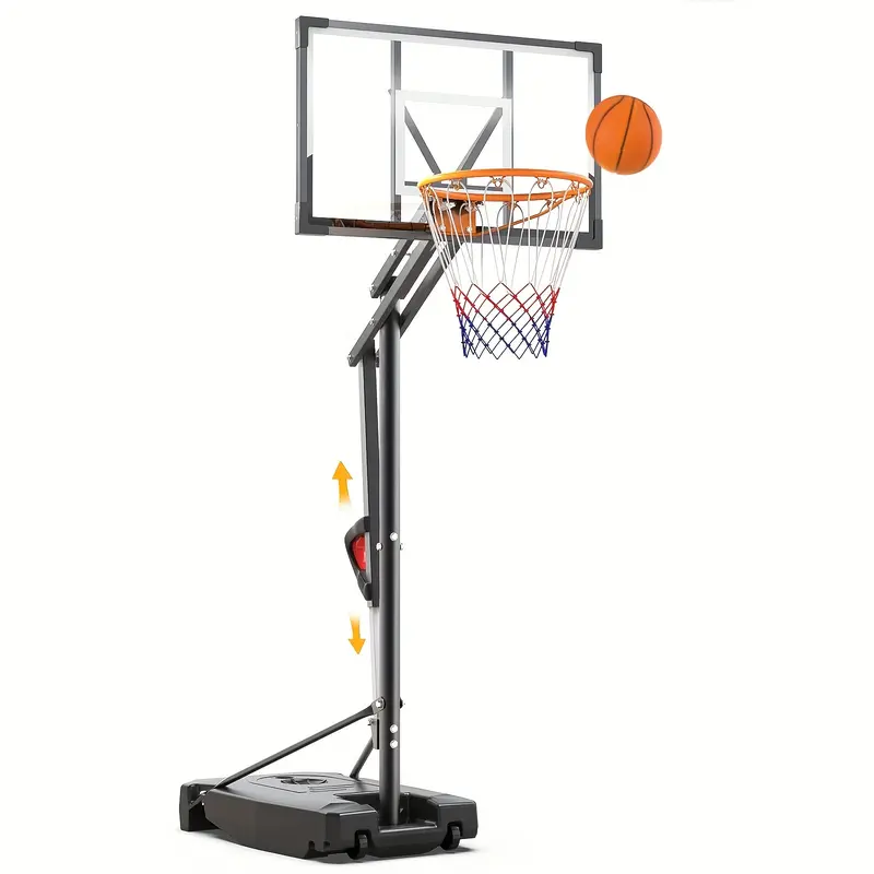 【Summer Sale】DAYAGO Portable Basketball Hoop System - 8.5 FT Height-Adjustable Goal with 33" Backboards, Wheels, Ideal for Children's Training Equipment, Driveway & Indoor/Outdoor Play, Adults, 8.5Ft Height, All Ages