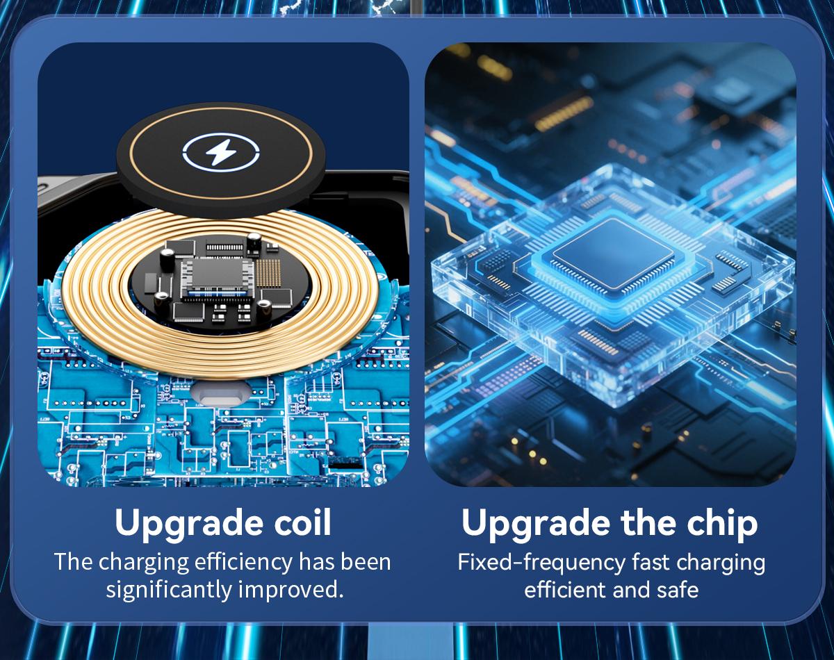 Wireless Car Charger Fast Rotatable Auto Clamping Car Charger Phone Holder fit iPhone Pro  tags Smartphone Cellphone Charging Electronic magnetic 360 rotating Lightning Bracket