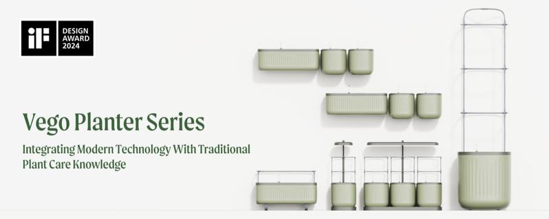 Vego Garden Mini Planter Indoor Pots with Trellis Self-Watering Herb Countertop Planter for Climbing Vegetables Flowers Mint Plants Cage 1.1L Water Storage 15-Day Watering System