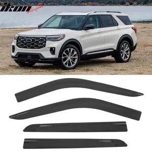 Window Visors for Ford Explorer 2020-2025 Low Profile Style Tape-On Smoke