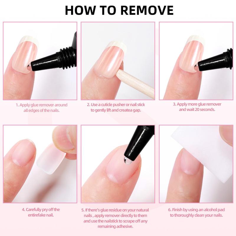 CurvLife Blue Mirage Press-On Nails – 30PCS Long Square Ombre Blue Glitter Press-On Nails with Black Heart and Leaf Accent Design, Shiny Night Party Style, Easy to Apply & Reusable, Perfect for Holiday, Date Night & Glam Look