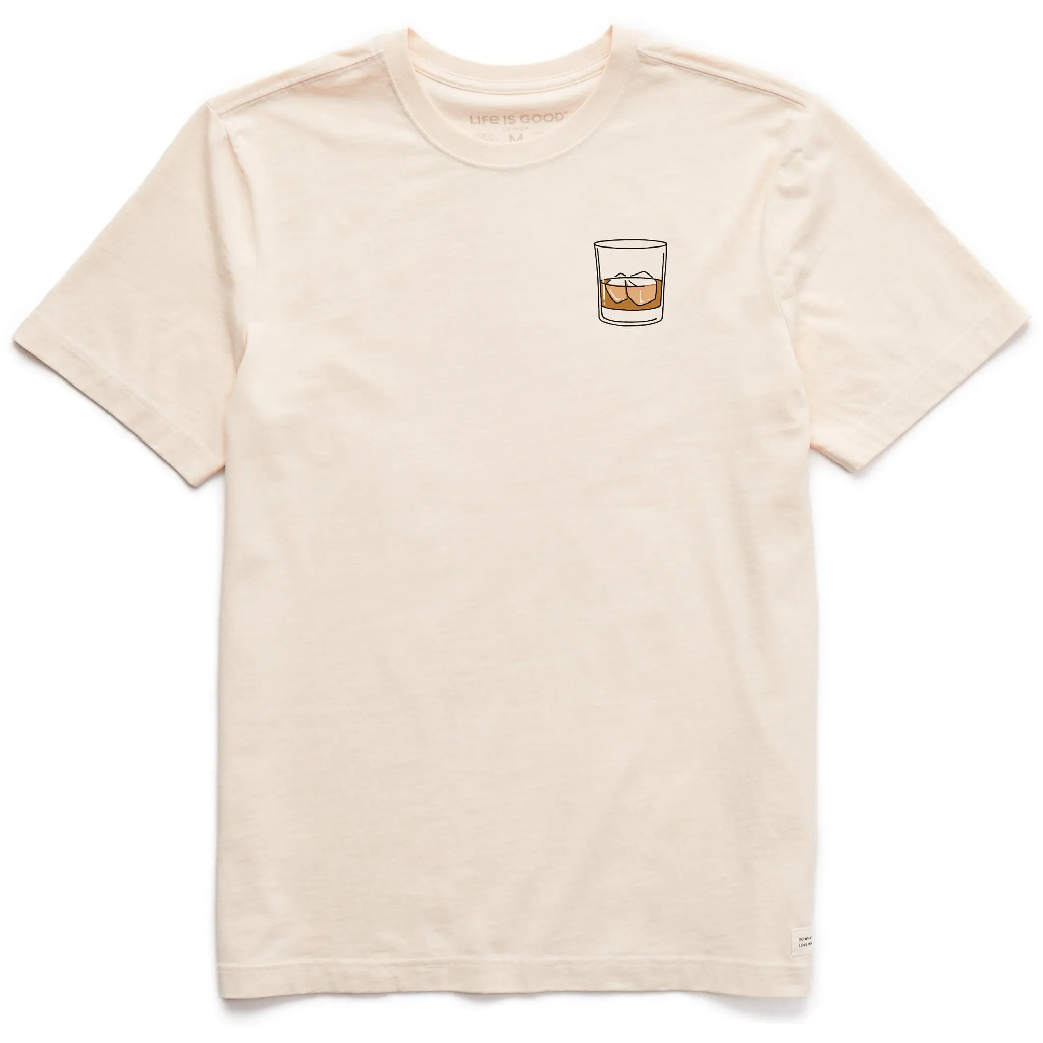 Men's Whiskey Glass Short Sleeve Crusher Tee