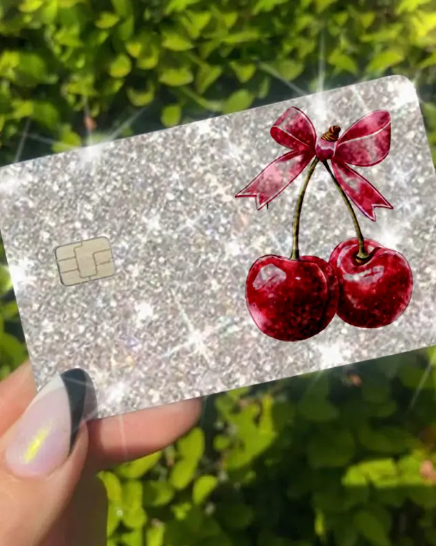 ExotixCard ultra bling reflective card skin back information
