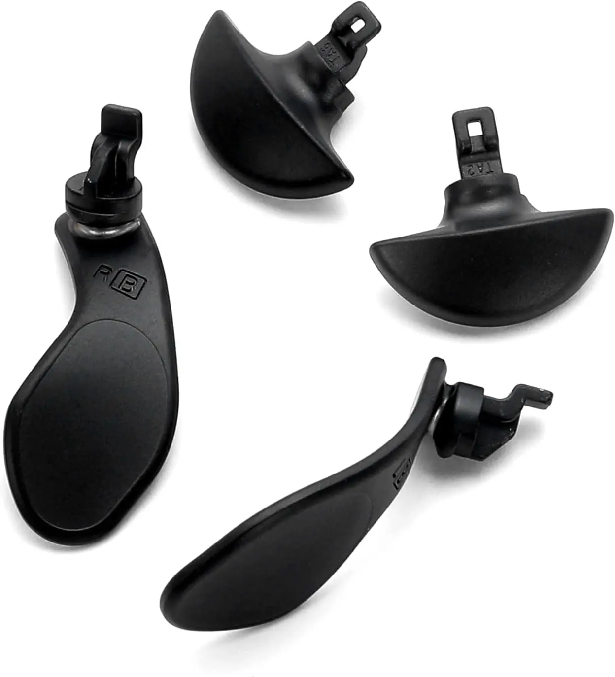 4 count Metallic  Paddles for PS5 Edge Controller, Interchangeable Metal Stainless Steel  Buttons Replacement for PS5 Edge Controller - Controller NOT Included