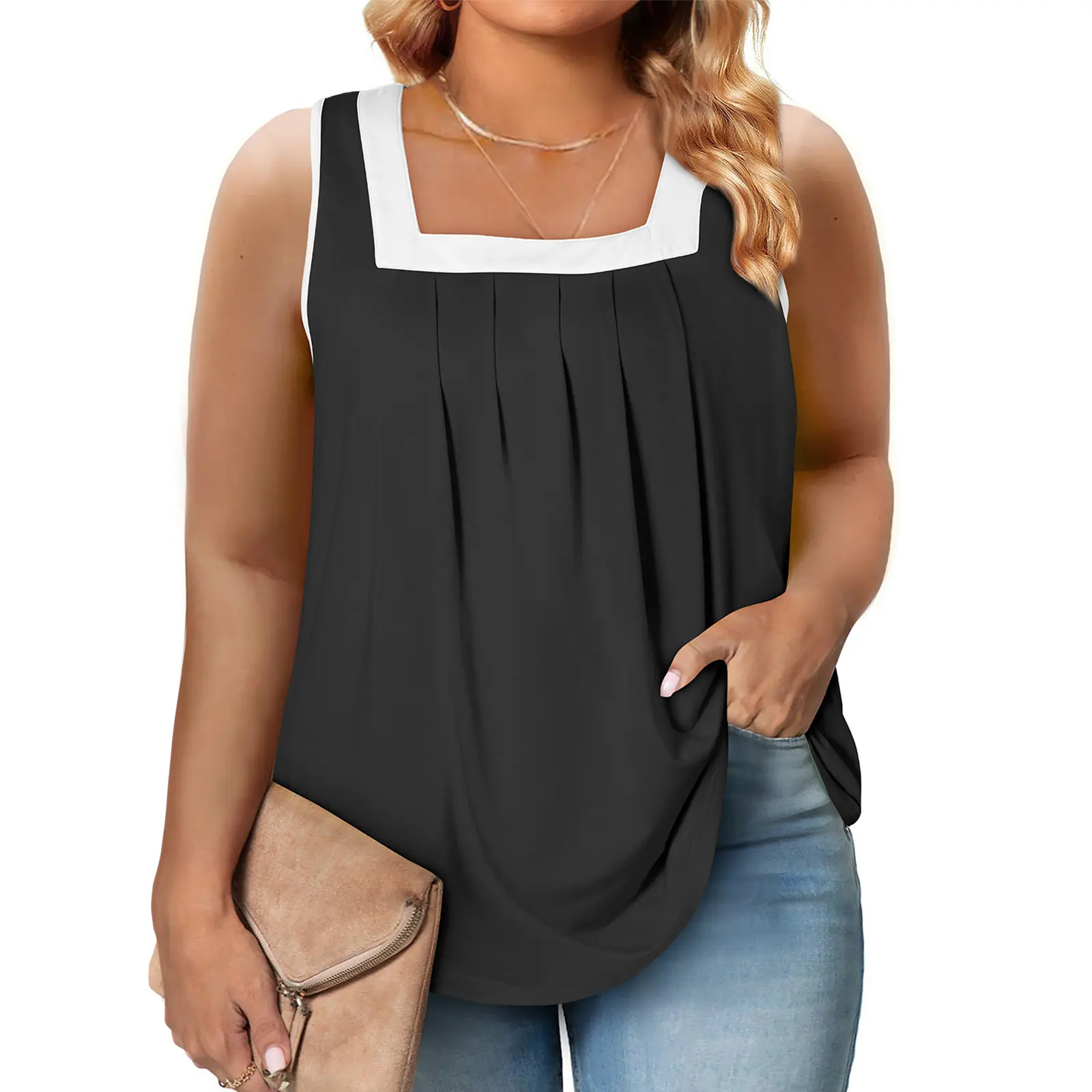 White Black Colorblock