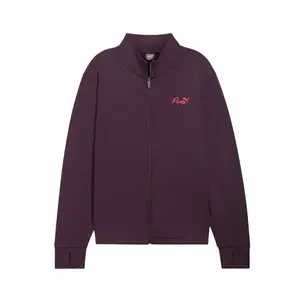 PUMA Womens Live In Stretch Jacket Jacket Plus Athletic Outerwear Casual - Purple