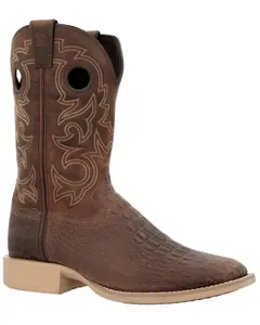 Durango Men's Shyloh Croc Print Performance Western Boot Broad Square Toe - Ddb0530