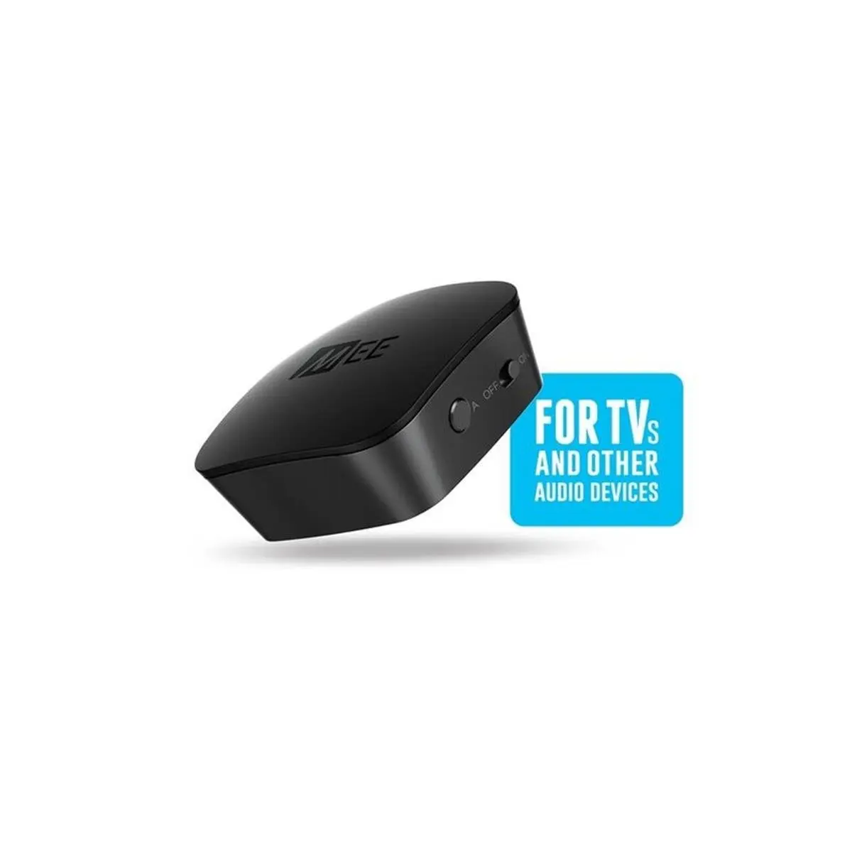 Harris Communications HC-CONNECT-BT MEE Universal Bluetooth Audio Transmitter, Compact Digital Wireless Adapter with Rechargeable Battery, 30ft Range, 9hr Playtime, APTX HD Sound, 3.5mm to RCA Adapter, Cable Included for TV, Travel, Television