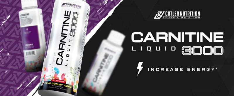 Cutler Nutrition 2 Pack Carnitine 3000 Liquid Supplement for Energy Sugar Support and Recovery health and fitness liquid
