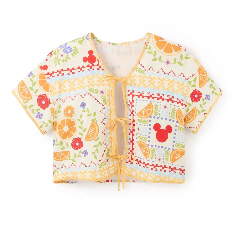Disney Store Mickey Mouse Icon Oranges Top for Adults by Her Universe - Exclusive