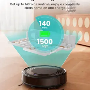 Lefant M310 Robot Vacuum Cleaner, 4500Pa Powerful Suction, PreciSense Obstacle Avoidance, Mini, Quite, 160 Mins Self-Charging Robotic Vacuums, App/Voice/Remote, Ideal for Pet Hair Hard Floors, Black