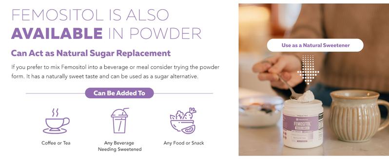 Femositol by Triquetra | Inositol Supplement | Myo-Inositol & D-Chiro Inositol Complex | Clinically Validated 40:1 Ratio Healthcare Healthy