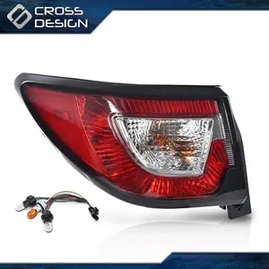 CROSSDESIGN Tail Light w/ bulbs Red Driver Side Fit For 2013-2017 Chevy Traverse LS LT LTZ