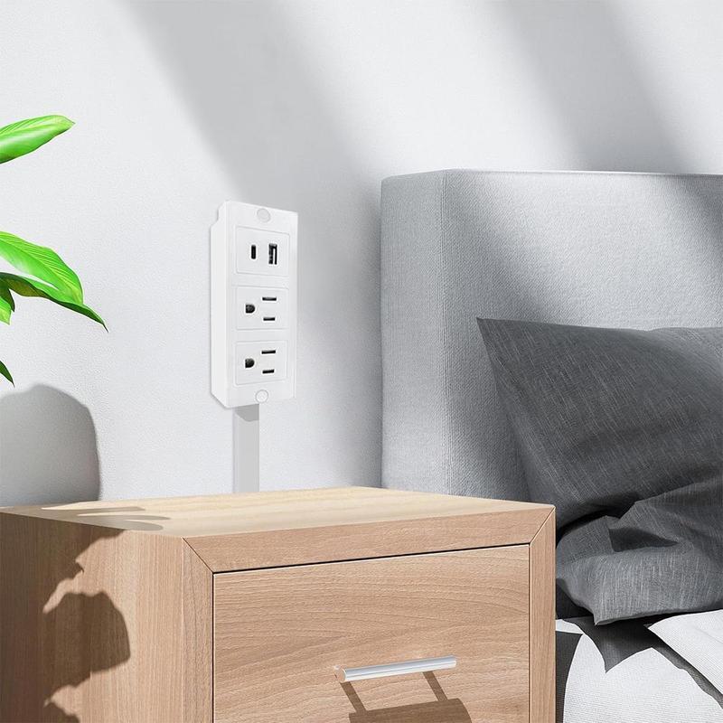 Rotating Wall Outlet Extender – 2 AC + USB-C/A Ports (34" Extension, Wall-Mountable & ETL Certified) | Space-Saving Power Solution for Home & Office,Portable ,easy to use Rotating Wall Outlet Extender – 2 AC + USB-C/A Ports (34" Extension, Wall-Mountable & ETL Certified) | Space-Saving Power Solution for Home & Office,Portable ,easy to use