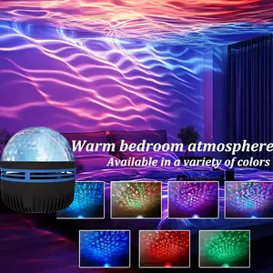 2 in 1 Northern Lights and Ocean Wave Projector with Remote,Color-Changing Energy Efficient LED Galaxies Projector for Bedroom,Room Decor,Christmas Decor Gifts for Teens,Kids