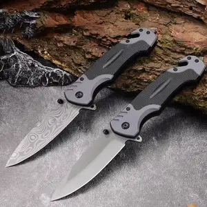 EDC Sharp Folding Knives Stainless steel Multifunctional folding knife Glass Breaker, Seat Belt Cutter -  - Small Tool for Camping Hiking - Gifts for Men, Women Compact Folding Grip Knife