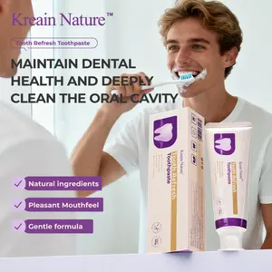 Kreain nature 2 Toothpaste Tooth Refresh Relieve tooth discomfort, made with natural ingredients, gentle and non-irritating