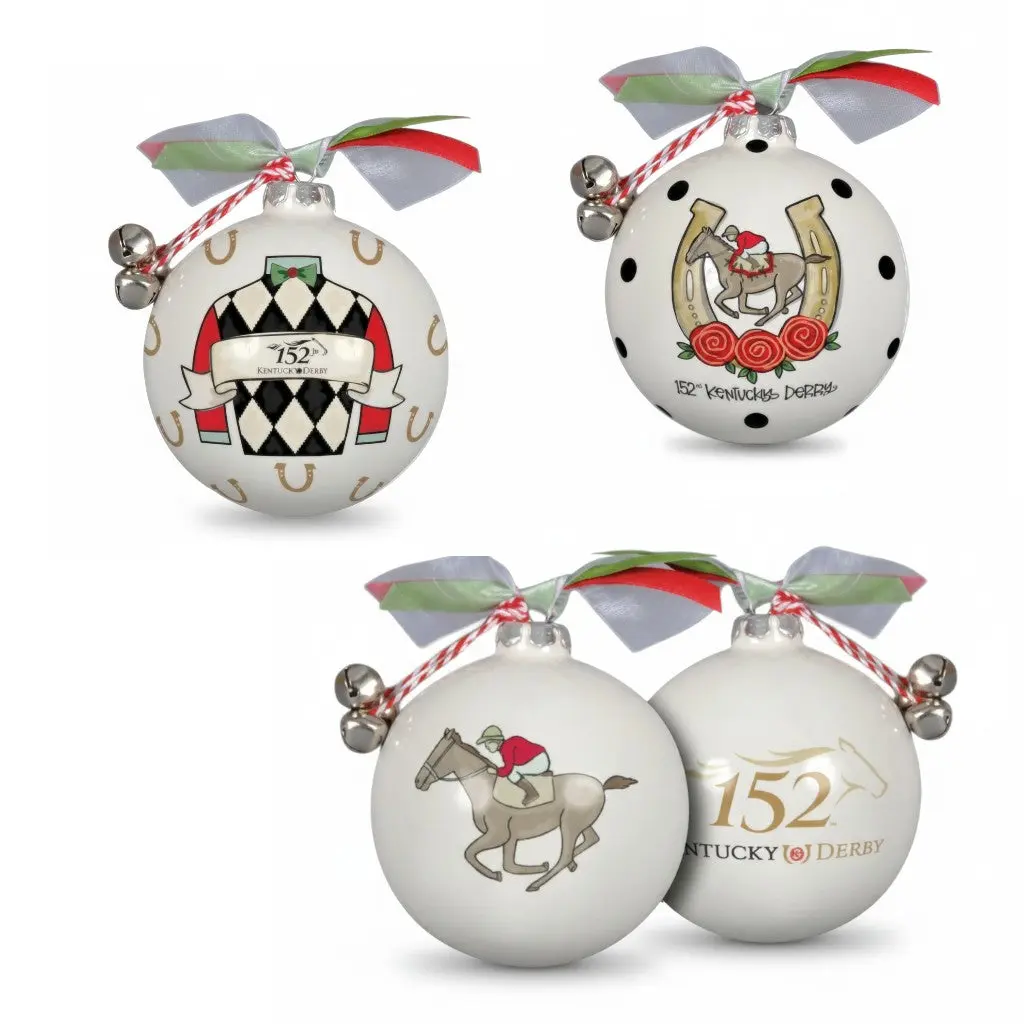 152nd Kentucky Derby Ornament Collection | 3.5" Official Licensed Holiday Decor