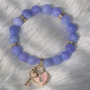 Love Livy Heart Lock Bracelet – Lavender Charm Bracelet