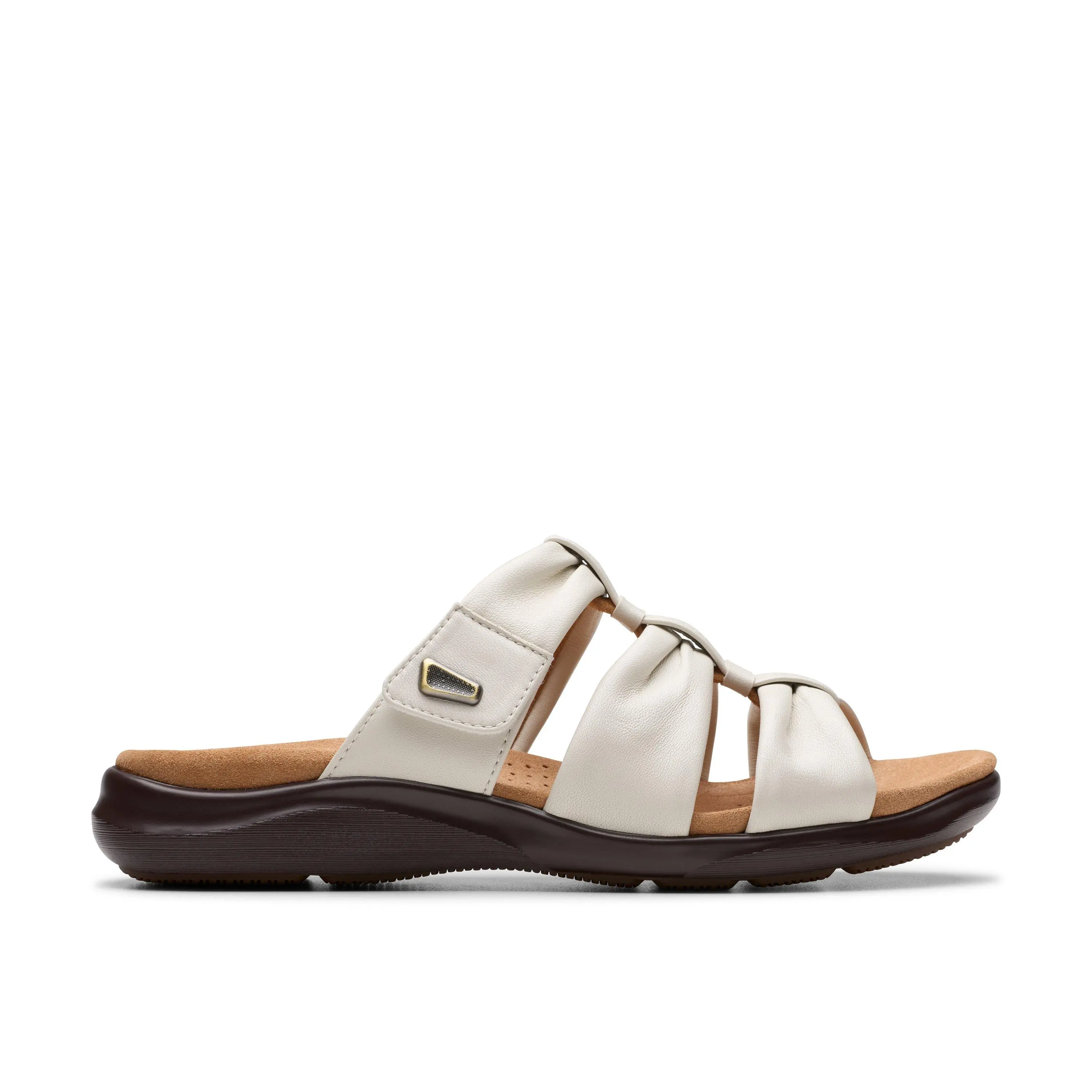 Clarks Womens Kitly Slide Flat Sandals Clarks Womens Kitly Slide Flat Sandals