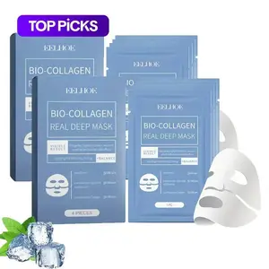 Collagen Face Mask, Collagen Film Mask, Hydrating Face Mask,Bio-Collagen Real Deep Mask, Nourishing Moisturizing Face for Women, Girl Skin Care Products